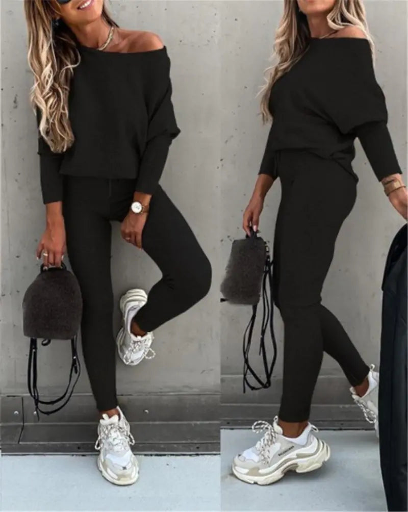Trendy Commuter Neck & Pants Duo