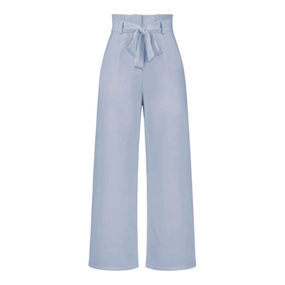 Elegant Women’s Ice Silk Wide-Leg Pants