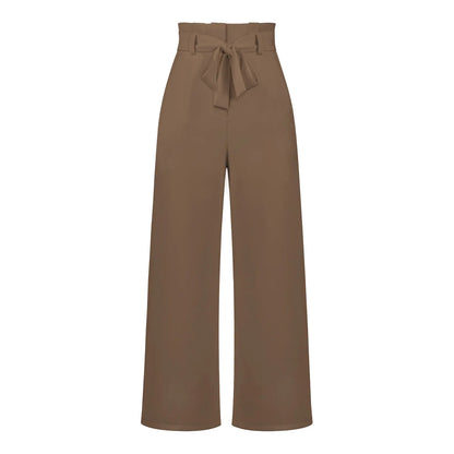 Elegant Women’s Ice Silk Wide-Leg Pants
