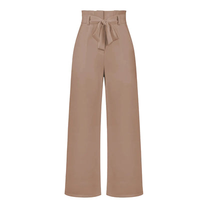Elegant Women’s Ice Silk Wide-Leg Pants