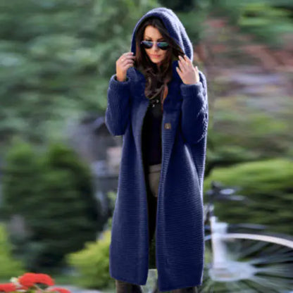 Women's Stylish Hooded Sweater Cardigan Jacket