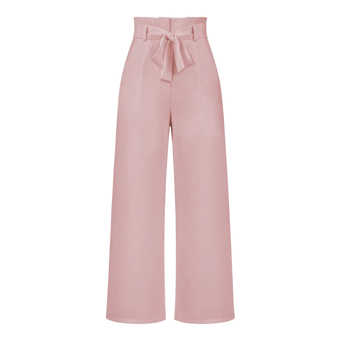 Elegant Women’s Ice Silk Wide-Leg Pants