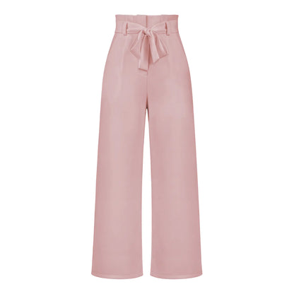 Elegant Women’s Ice Silk Wide-Leg Pants