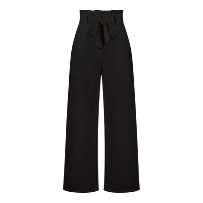 Elegant Women’s Ice Silk Wide-Leg Pants