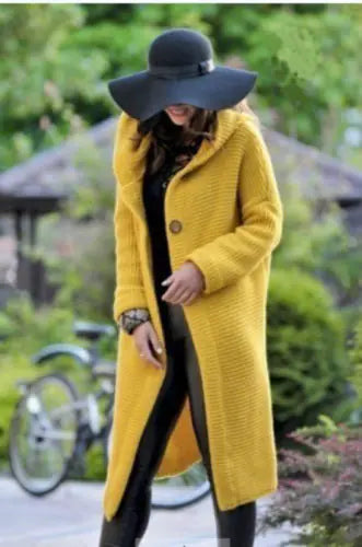 Women's Stylish Hooded Sweater Cardigan Jacket