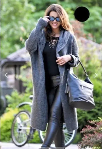 Women's Stylish Hooded Sweater Cardigan Jacket
