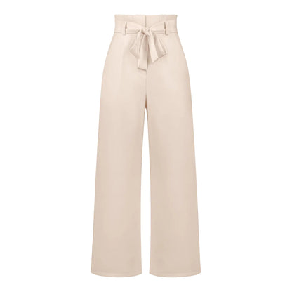 Elegant Women’s Ice Silk Wide-Leg Pants