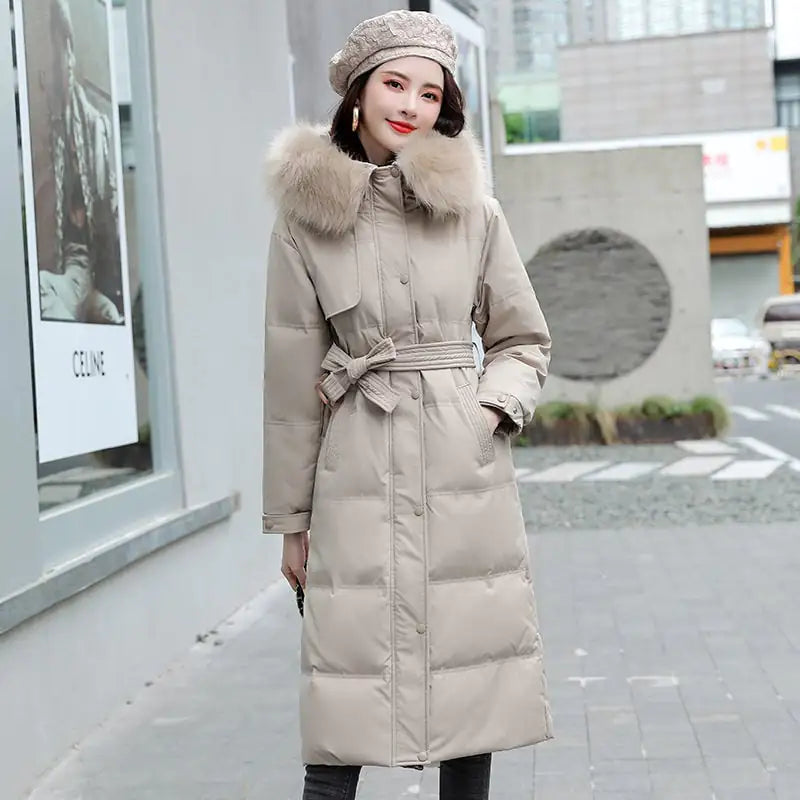 Women's Long Thick Cotton Padded Winter Jacket