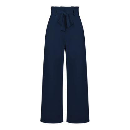 Elegant Women’s Ice Silk Wide-Leg Pants