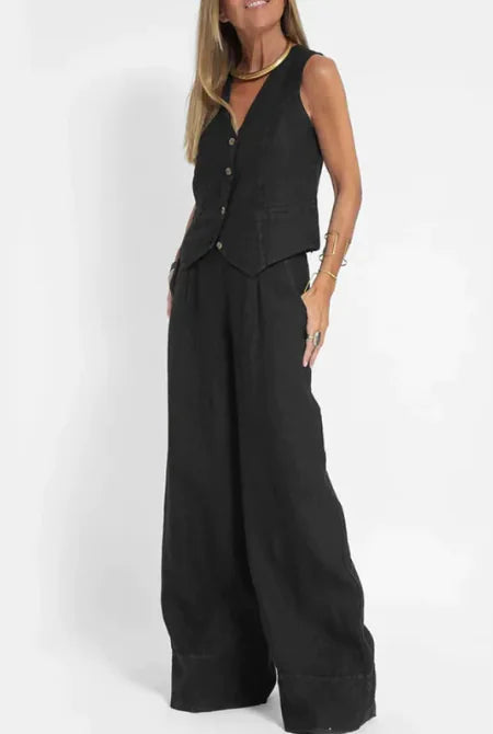 V-Neck Casual Summer Set