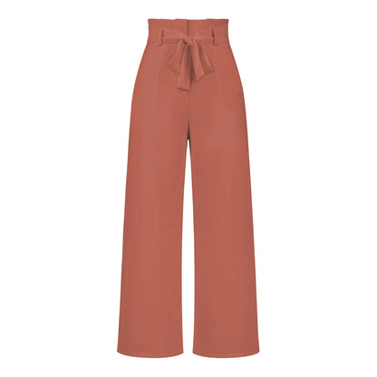 Elegant Women’s Ice Silk Wide-Leg Pants