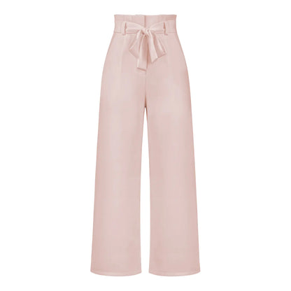 Elegant Women’s Ice Silk Wide-Leg Pants