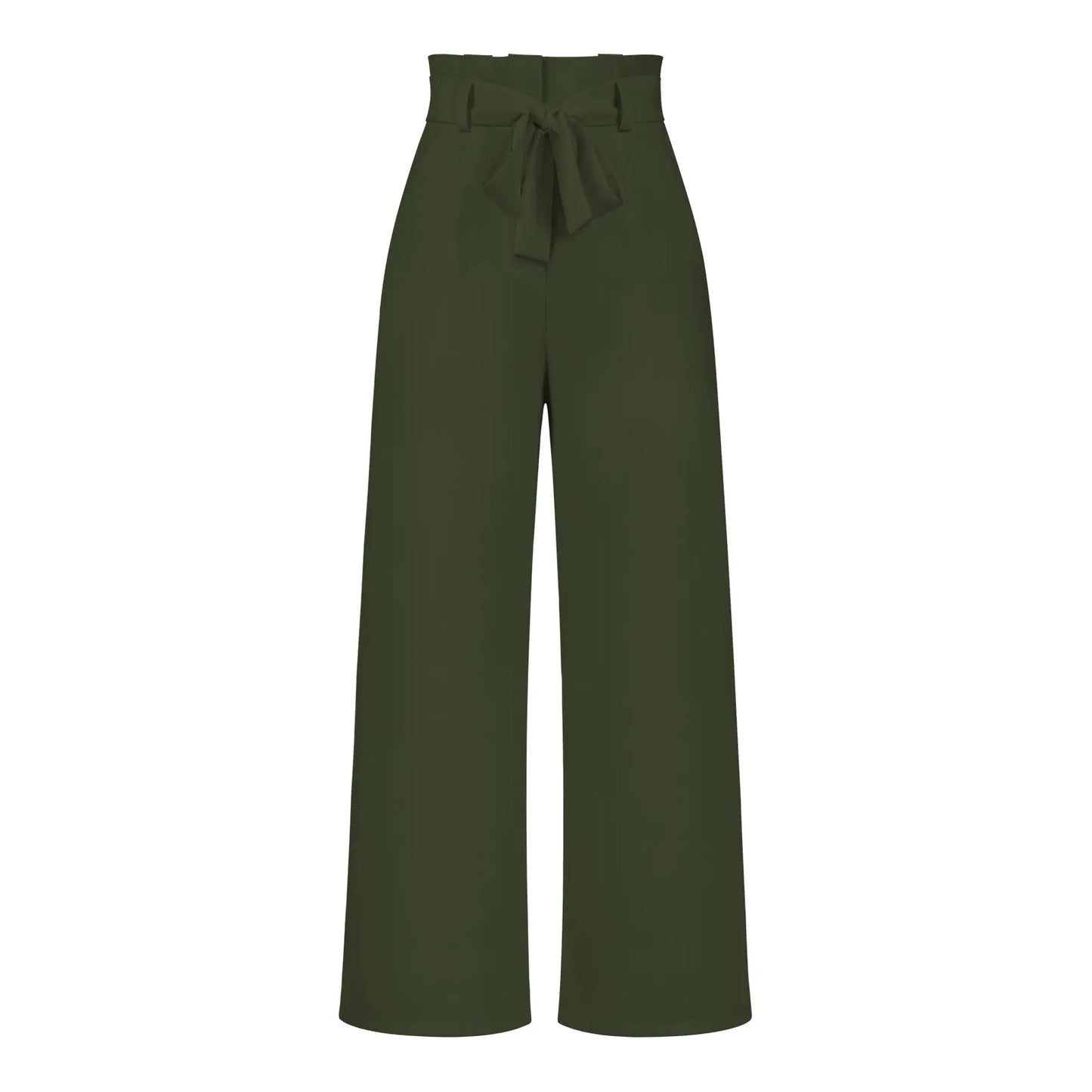 Elegant Women’s Ice Silk Wide-Leg Pants