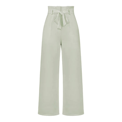Elegant Women’s Ice Silk Wide-Leg Pants